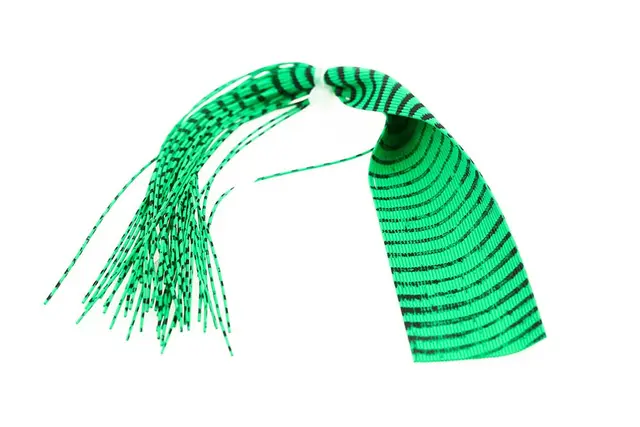 Barred Round Rubberlegs Chartreuse/Black 