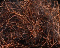 Spawn&#39;s UV Simi Seal Dubbing Black / UV Orange