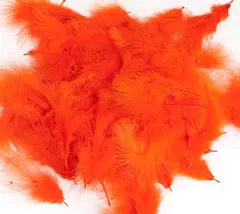 Mini-Marabou - Fluo Fire Orange Wapsi