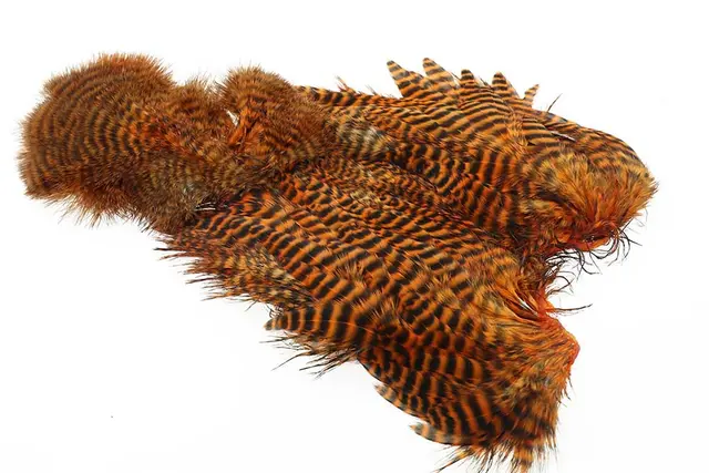 Ewing Orange Grizzly Body Marabou Patch 