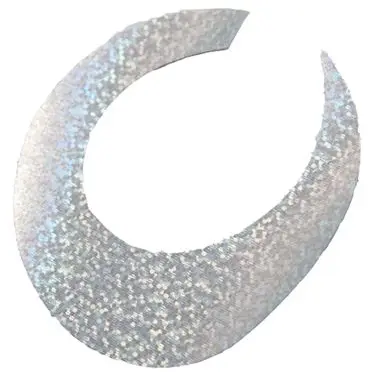 Flydressing Wiggle Tails M Holographic Silver 