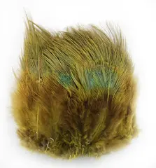 Ringneck Rump Hackle - Golden Yellow Wapsi (Fasan rumpefj&#230;r)