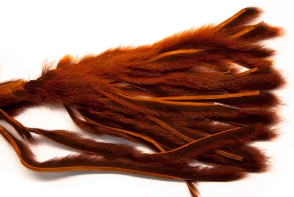 Pine Squirrel Zonker 2mm - Orange The Fly Co 