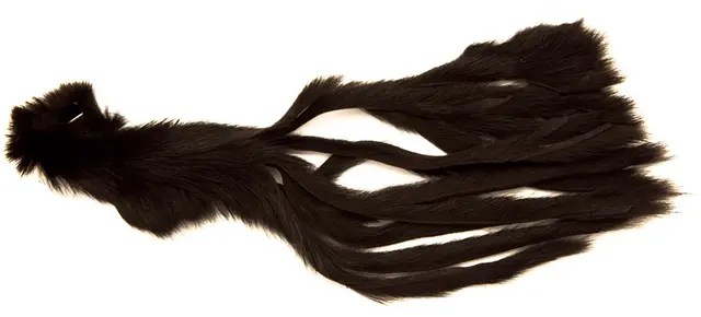 Pine Squirrel Zonker 2mm - Black The Fly Co 