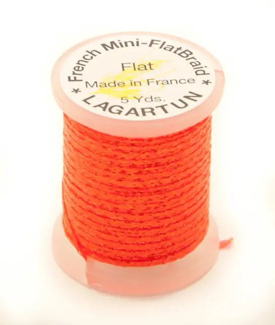 Lagartun Mini-Flatbraid Fluo Red 