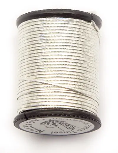 Lagartun Oval Metal Tinsel Silver Fine 