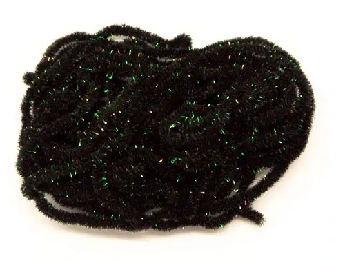 Crystal Antron Chenille str. S - Black 