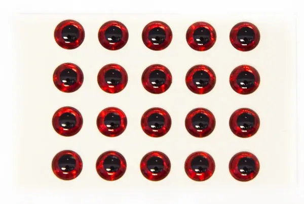 3D Epoxy Eyes - Holo Red 6mm 20stk Wapsi 