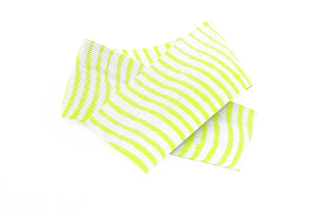 Barred Round Rubberlegs White/Chartreuse 