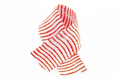 Barred Round Rubberlegs White/Orange