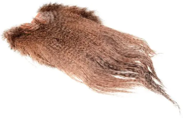 Whiting Spey Saddle - Grizzly/Salmon Sølvgradering 