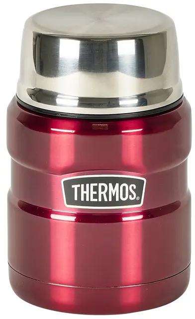 Thermos S/S King Mattermos Rød 0,47L Matt rød rustfri mattermos 