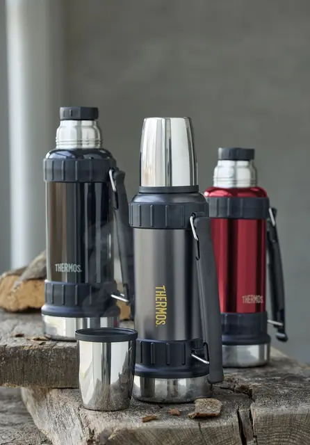 Thermos Work Termos Grå 1,2 L Robust termosflaske i rustfritt stål 