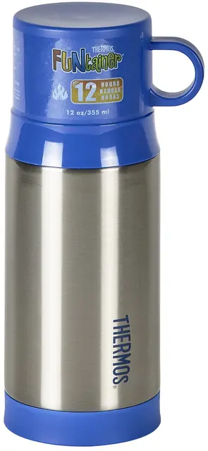 Thermos Funtainer Barnetermos Stål 355ml Barnetermos med blå kopp 