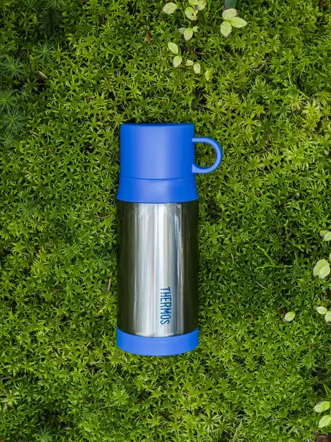 Thermos Funtainer Barnetermos Stål 355ml Barnetermos med blå kopp 