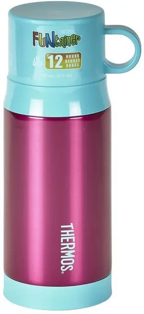 Thermos Funtainer Barnetermos Pink 355ml Barnetermos med turkis kopp 