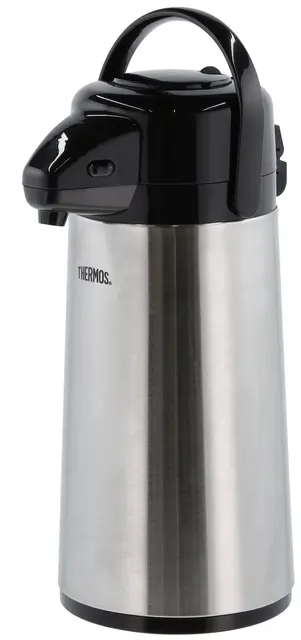 Thermos Termokanne Svart/stål 1,9 L Rustfri termikanne med glassinnsats 