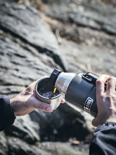 Thermos Stainless King Termos Army 1,2L Termos i rustfritt stål med håndtak 