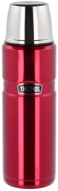 Thermos Stainless King Termos Rød 1,2L Termos i rustfritt stål med kopplokk 