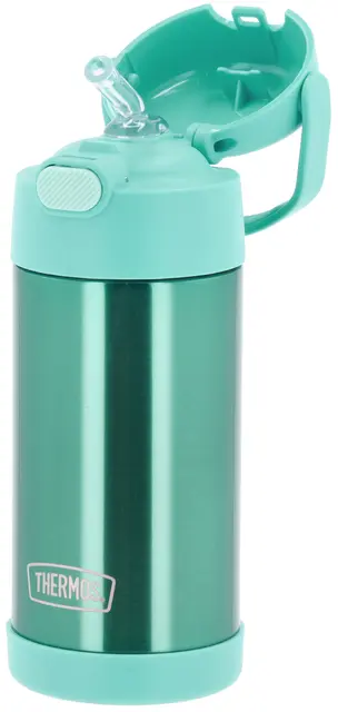 Thermos Funtainer Drikkeflaske m sugerør Teal 355ml 