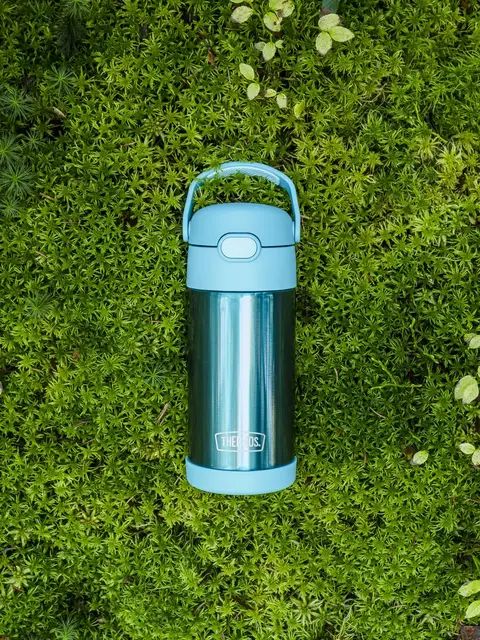 Thermos Funtainer Drikkeflaske m sugerør Teal 355ml 