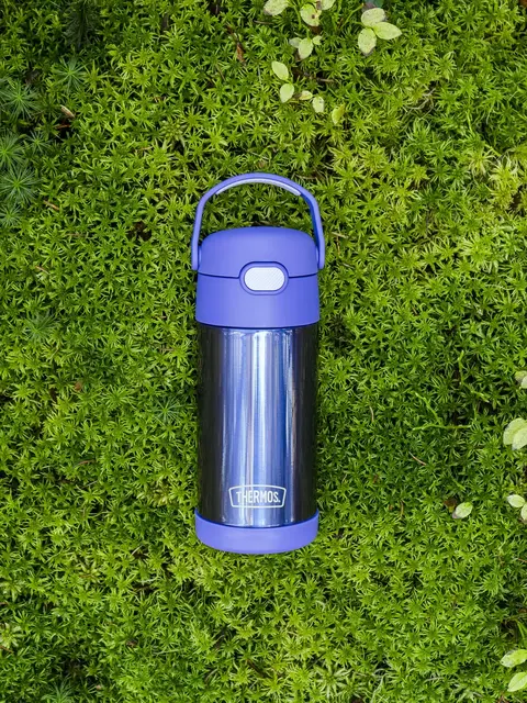 Thermos Funtainer Drikkeflaske m sugerør Violet 355ml 