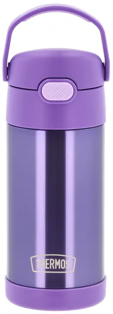 Thermos Funtainer Drikkeflaske m sugerør Violet 355ml 