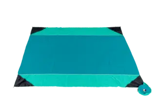 Ticket To The Moon Beach Blanket Strandpledd, 213x213cm, Emerald/Green