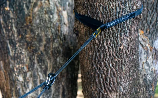 Ticket To The Moon Lightest Strap Opphengstau Dyneema, sort 