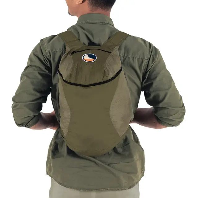 Ticket To The Moon Mini Backpack Superlett ryggsekk, Army Green/Khaki 