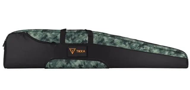 Tikka/Sako Green Digi Camo Polstret riflefutteral med skiftbar logo 