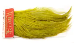 Whiting Bugger Pack White dyed Olive Lange fj&#230;r med naturlig tapering