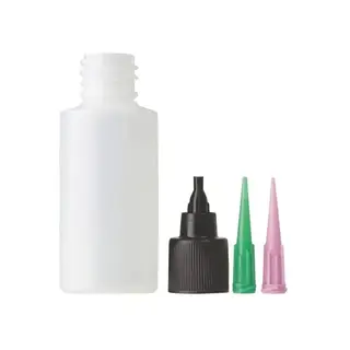 Loon Applicator Bottle, Cap &amp; Needles For deg som lager egen lakk eller lim