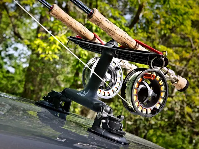 Sumo Suction Mount Rod Carrier Råsterk stangholder til bil 