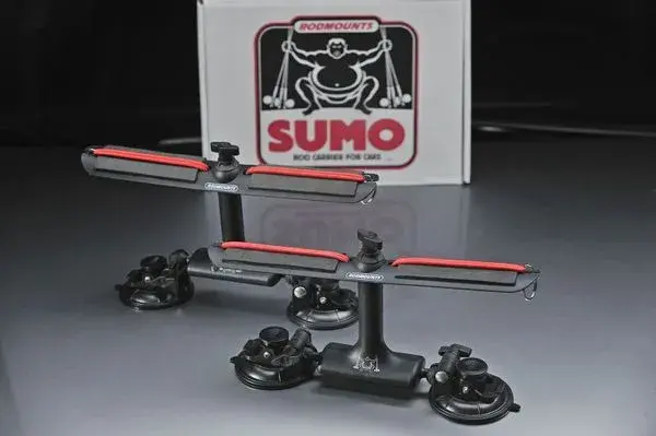 Sumo Suction Mount Rod Carrier Råsterk stangholder til bil 