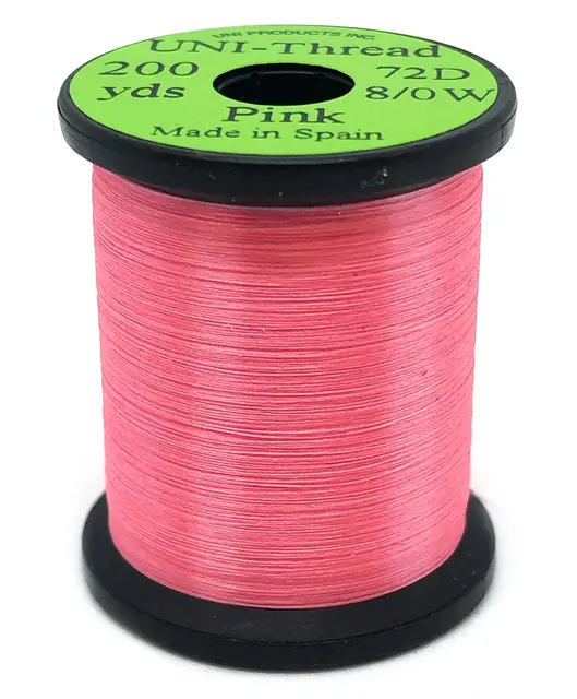 UNI bindetråd 8/0 - Pink 200y 