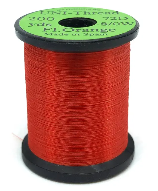 UNI bindetråd 8/0 - Fl. Orange 200y 