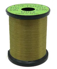 UNI bindetr&#229;d 8/0 - Med. Olive 200y