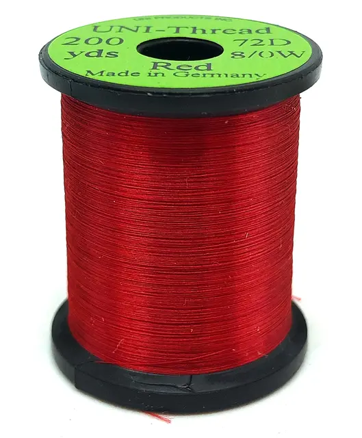 UNI bindetråd 8/0 - Red 200y 