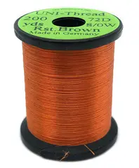 UNI bindetr&#229;d 8/0 - Rusty Brown 200y