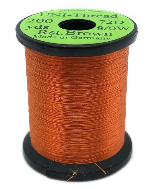 UNI bindetråd 8/0 - Rusty Brown 200y 