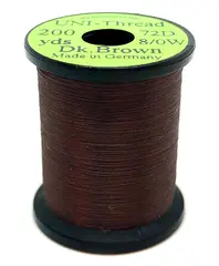 UNI bindetr&#229;d 8/0 - Dark Brown 200y