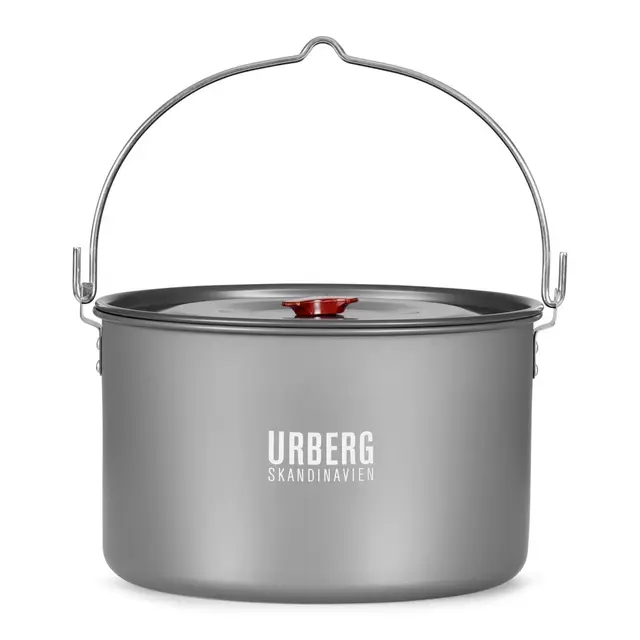 Urberg Rogen Campfire Pot Grey Romslig aluminiumsgryte 