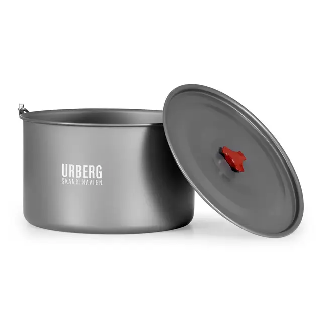 Urberg Rogen Campfire Pot Grey Romslig aluminiumsgryte 
