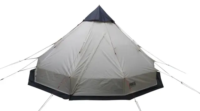 Urberg Breheim Lavvo Sand Shell Designet med plass til fire personer 