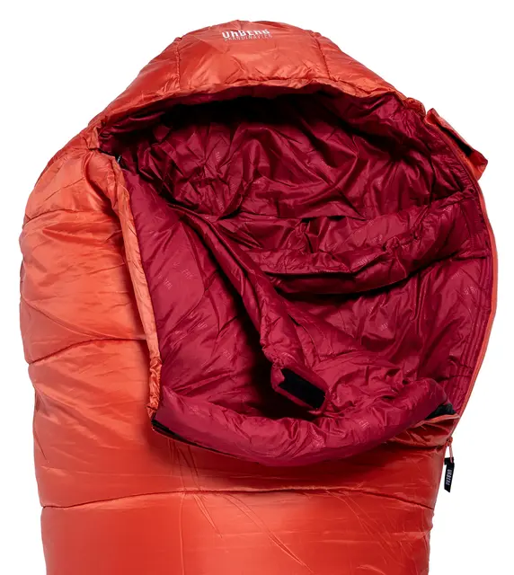 Urberg 3-Season Sleeping Bag G5 190cm Chili/Rio Red 170cm personlengde 