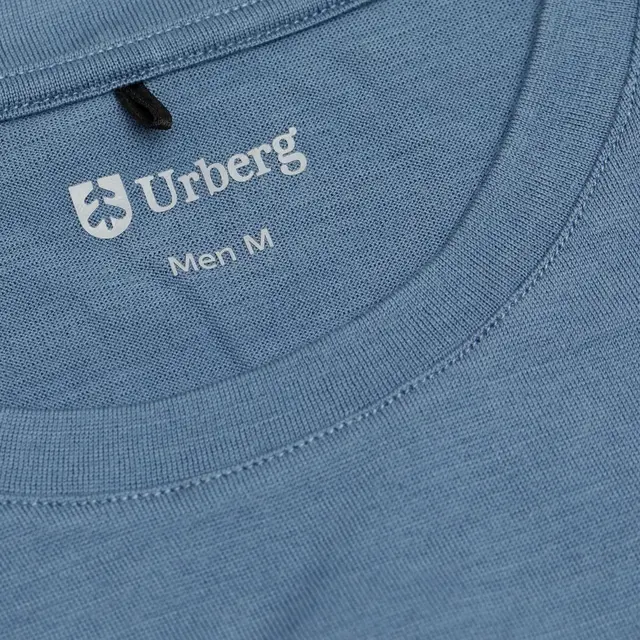 Urberg Merino Tee Men L Blue Stone 