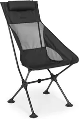 Urberg Wildlight High Chair G2 Black Sammenleggbar campingstol med h&#248;y rygg