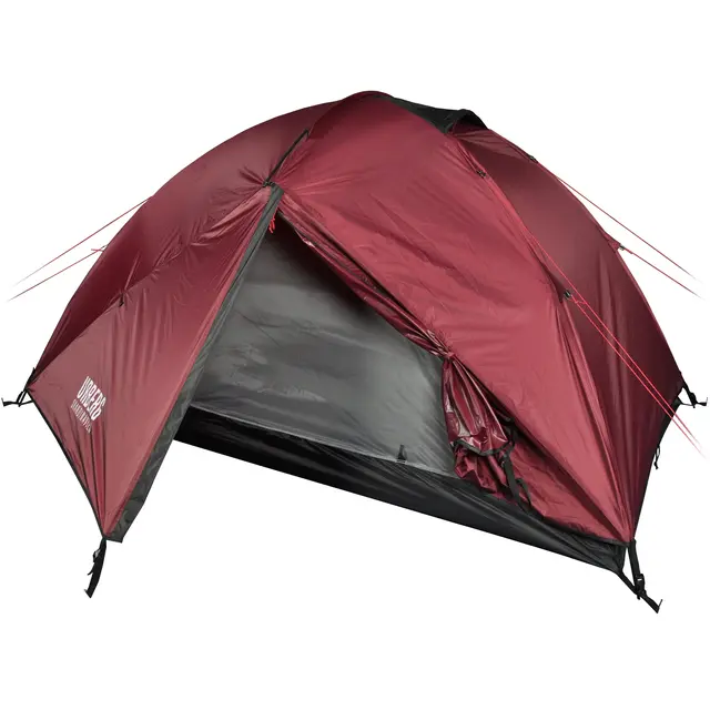 Urberg 2-Person Dome Tent G3 3-sesongs kuppeltelt i Windsor Wine 