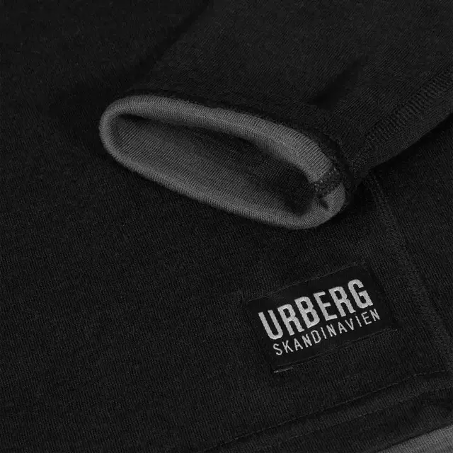 Urberg MerinoBamboo Base Layer Zip S Black Beauty, herre 